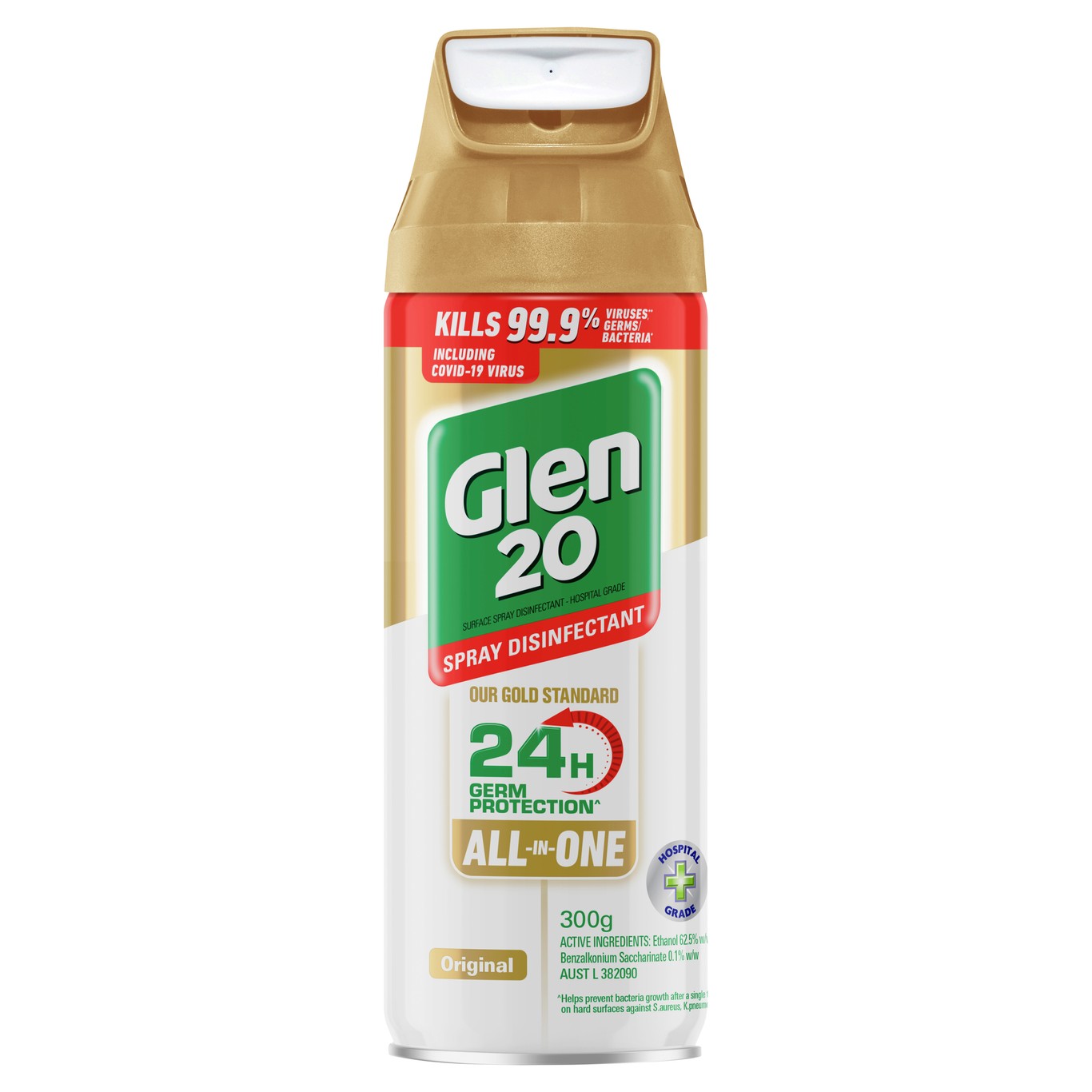 Glen 20 24H Protection Surface Spray Disinfectant Original 300g | Glen 20