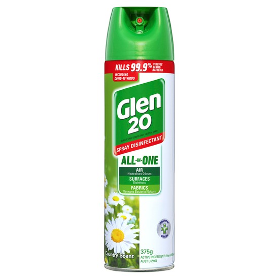Glen 20 All In One Disinfectant Spray Country Scent 375g