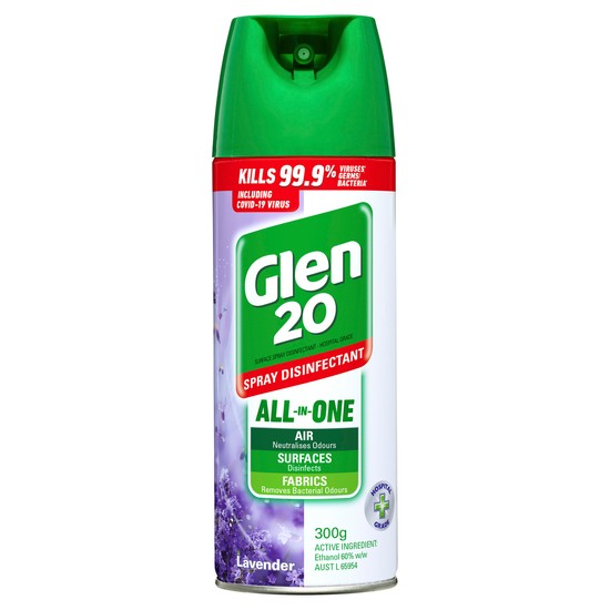 Glen 20 All In One Disinfectant Spray Lavender 300g