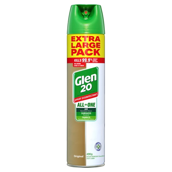 Glen 20 All In One Disinfectant Spray Original 490g